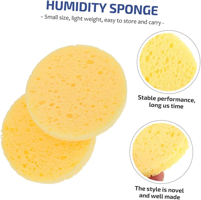 Happyyami 50pcs Crab Humidity Sponges for Pet Habitat Nutrients Providing Water-Absorbing Sponges Moisture Retaining Sea Creature Supplies for Crab Tanks and Terrariums