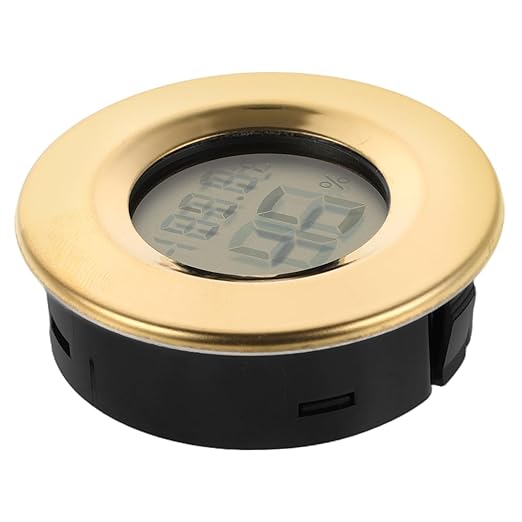 GANAZONO Mini Digital Hygrometer Thermometer for Indoor Outdoor Use Humidity for Reptile Enclosures Home Bar and Garden Stylish Design Versatile Temperature