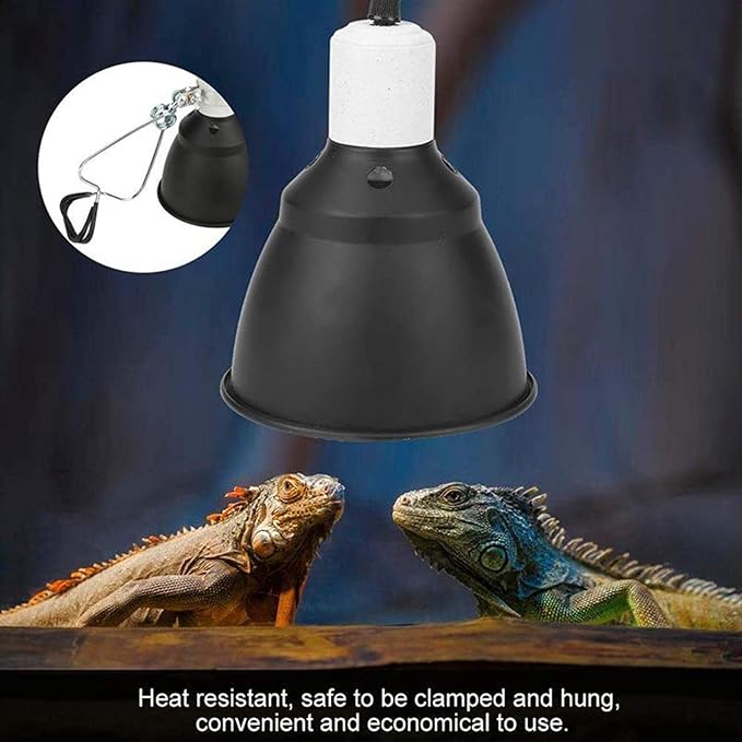 Metal Reptile Lamp Clamp Fixture Heating for