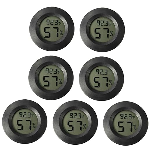 POPETPOP 21pcs Terrarium Thermometer and Humidity Gauge Reptile Tank Accessories Mini Digital Thermometer for Home Use