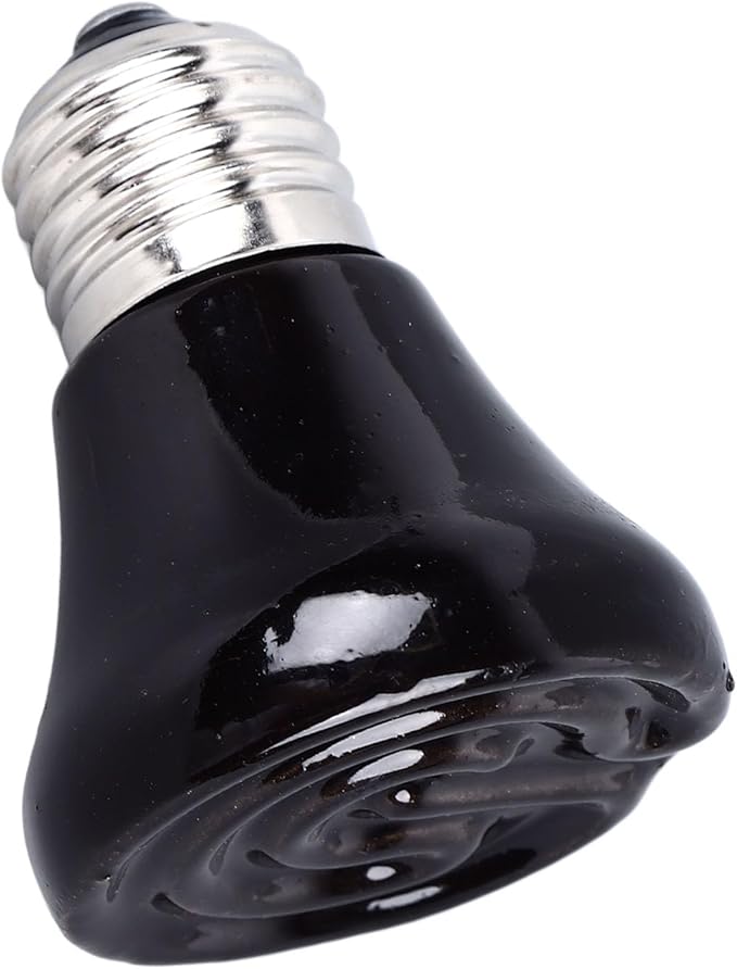 Ceramic Heat Emitter, Reptile Heat Bulbs, No Light Emitting Heat Bulbs, for Amphibian Terrarium, Bearded Dragon Lizard Snake Turtle, Brooder Coop Incubating Chicken (100w)