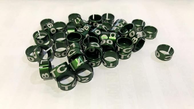 100pcs Open Closed Metal Bird Rings 2mm-14mm Parrot Leg Bands Pigeon Chicks Bantam Poultry (Clip Aluminium Rings)