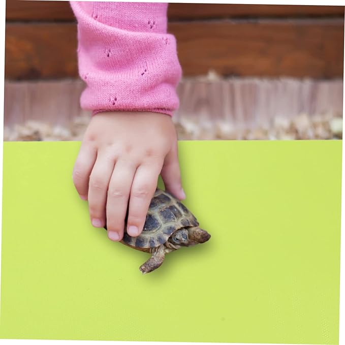 Toyvian 2pcs Reptile Carpet Mat Washable Terrarium Bedding for Snakes Turtles Lizards More Reptile Floor Liner for Tanks