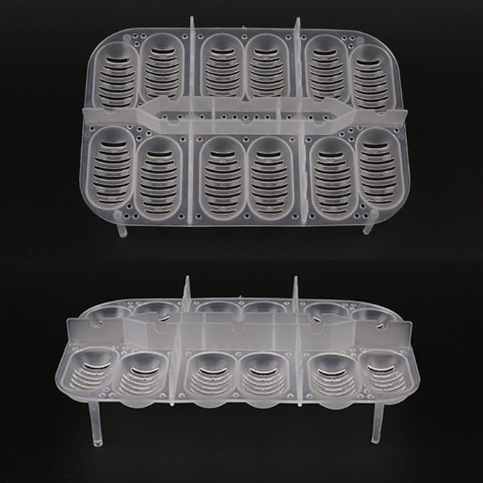 OMEM Reptile Breeding Box, Reptile Egg Incubators, Hatchery Box, for Hatching Gecko, Lizards, Lions Mane, Reptiles (Thermometer, Transparent Box)