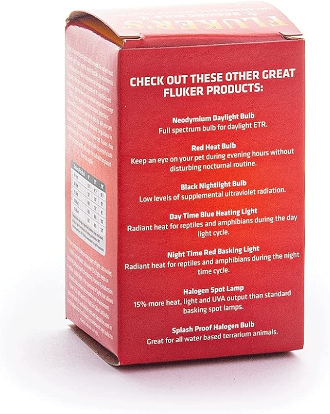 Fluker's Basking Spotlight Bulbs for Reptiles Black,60 Watts,(Pack of 2)