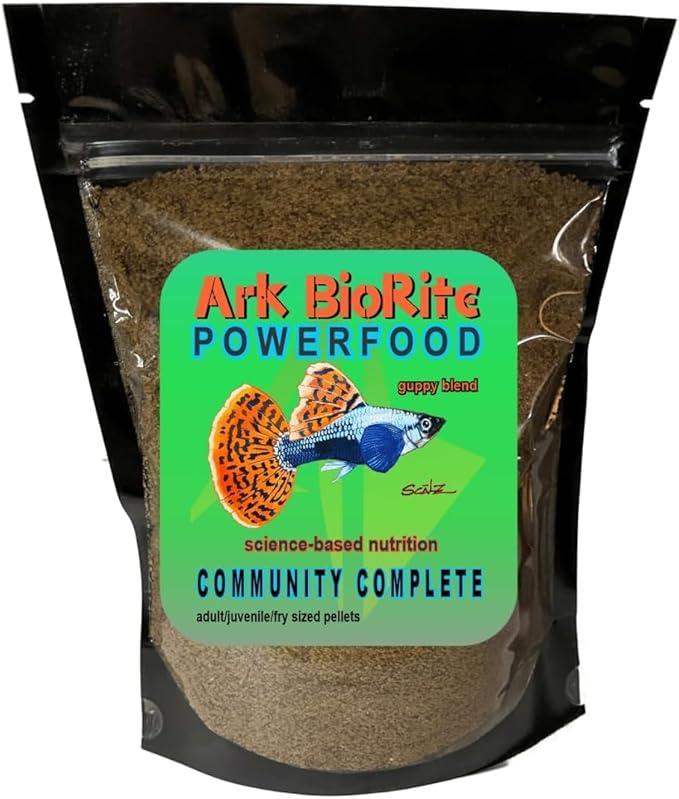16oz Guppy Blend Highly Nutritious PowerFood Cleaner Water - Super Colonies Power Food Complete, Balanced, Fast Absorption - Super Food Guppy