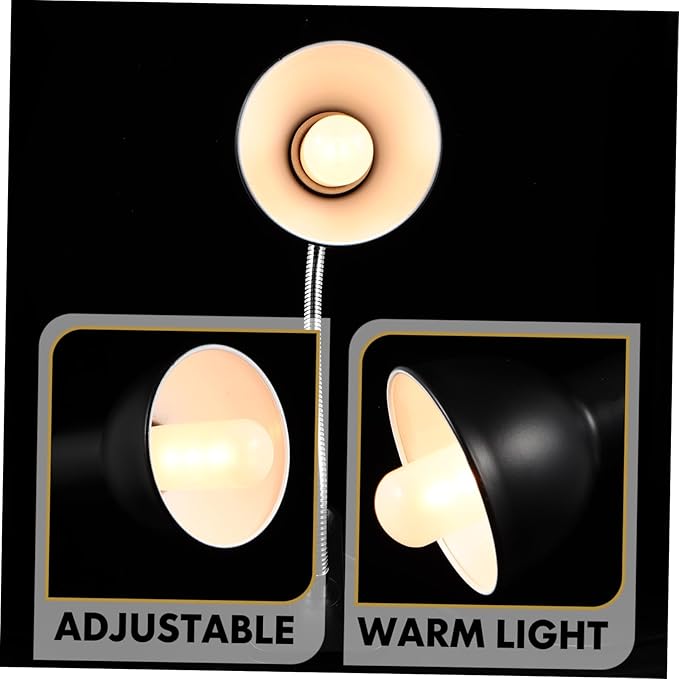 VICASKY Adjustable Reptile Heat Lamp Wide Shade for Tortoises Basking Spot Light Rack/Off Switch for Reptiles and Terrariums