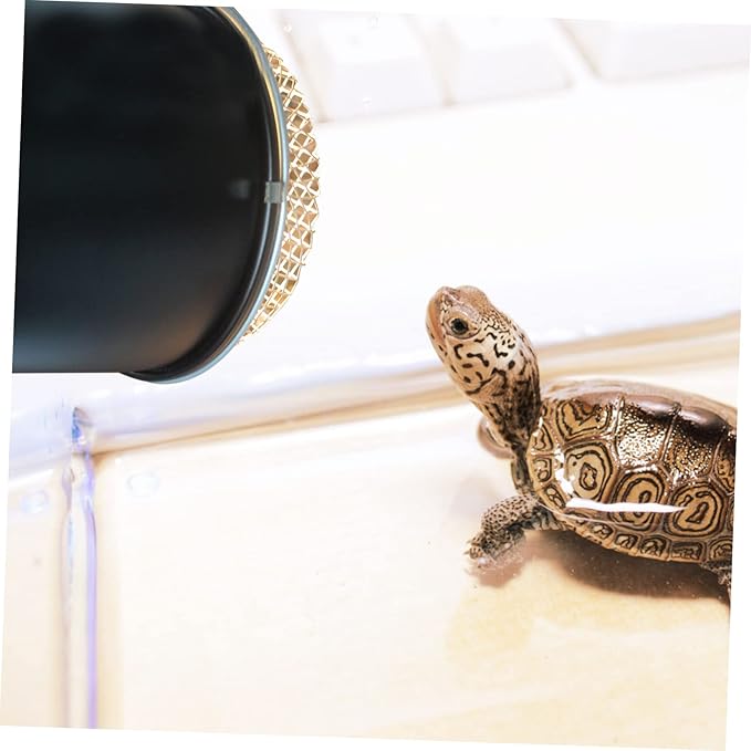 ERINGOGO Reptile Heat Lamp Cover Durable Protective Mesh for Heating Bulbs Terrariums Scald Design for Snakes Lizards and Other Reptiles