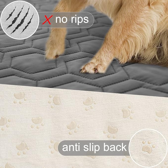 Tcksstex Waterproof and Anti-Slip Dog Bed Cover and Pet Blanket Sofa Pet Bed Mat ，car Incontinence Mattress Protectors Furniture Couch Cover for Most Cats Dogs, Pets