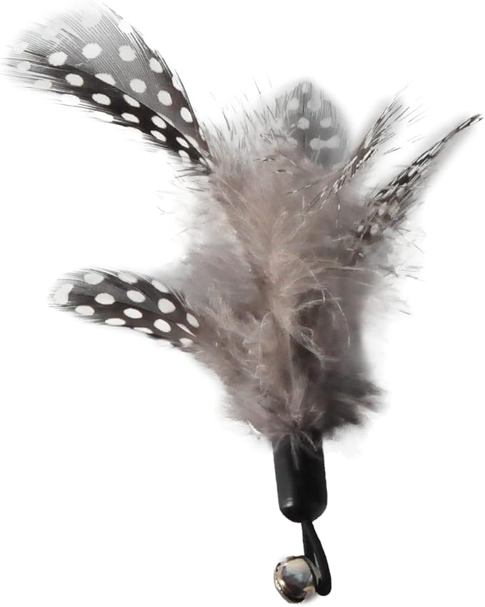 Cat Toys - No Chemical Dyeing Cat Feather Toys for Indoor Cats - Include Cat Wand and Natural Feather Refills - Image 8