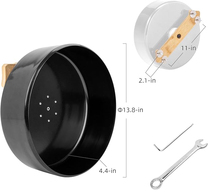 Niteangel Silent Chinchilla Exercise Wheel - 13.8'' Large Activity Running Small Animal Wheel for Chinchilla Degu or Other Similar-Sized Pets