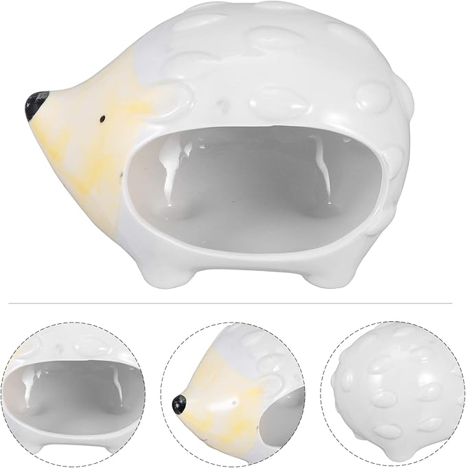 POPETPOP Ceramic Hamster Bed Houses Guinea Pig Hamster Hut Small Pet Animals Habitat Cage House Cool Hamster Hideout Nest Hedgehog House