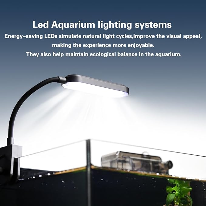 Betta Fish Tank,Aquarium Starter kit,1.8 Gallon Fish Tank Kit,Small Aquarium,Small Fish Tank,Ultra-Clear Nano Aquarium with Light,Filter,Cobblestone,Sand and Artificial Plants
