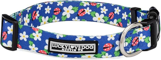 Lucky Love Dog - Adjustable Dog Collar with Easy Click Buckle for Large Ones, Durable, & Comfortable for Male & Female Dogs, Pet Collar for Puppies & Adult Dogs - Lilian, Large