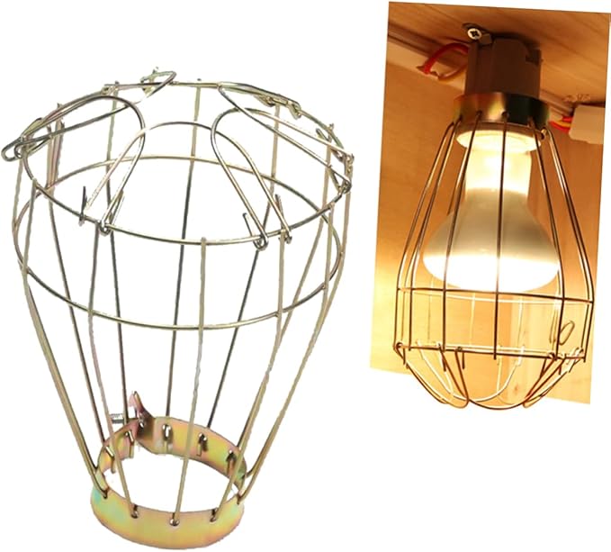 KESYOO 3pcs Vintage Iron Reptile Pet Heat Lamp Shade Cover Scald Mesh Guard for Turtle and Reptile Cages Fits up to Bulbs Easy Installation Design