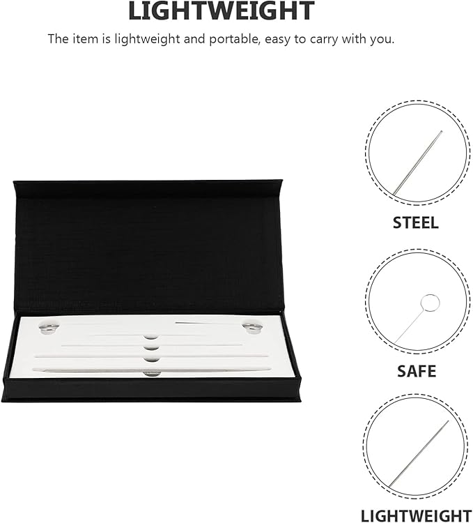 Totority 1set Snake Gender Detection Tools Reusable Reptile Probe Ergonomic Design Easy Storage