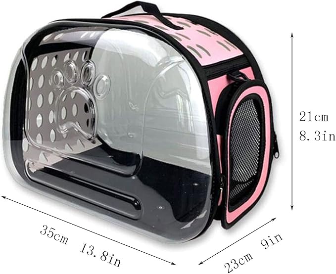 Liudan Bird Cage Bird Parrot Carrier Travel Carrier Portable and Breathable Sightseeing Outdoor Transparent Bird Travel Cage Case Bird Aviary Bird House