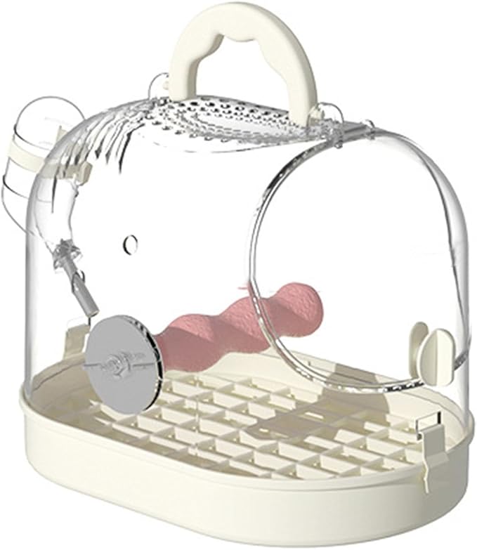 Clear Bird Cage for Travel Outdoor Bird Carriers Cage Ventilated Bird Parrots Travel Carriers Cage for Transport