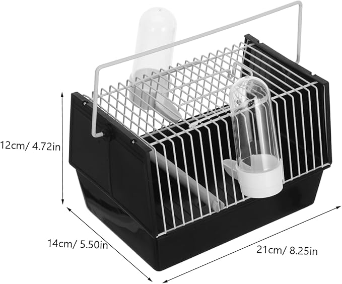 1pc Portable Pet Bird Cage Handheld Parrot Carrier Travel Cage for Birds for Outdoor Use Easy Assembly Lightweight Design