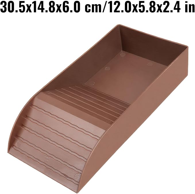Reptile Bathing Tub with Non-Slip Surface and Entry Ramp for Easy Small Animal Soaking Container