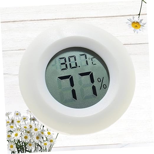 BESPORTBLE Digital Thermometer Hygrometer for Bedroom Reptile Tank Indoor Humidity Celsius Temperature Reptile Terrarium Monitor