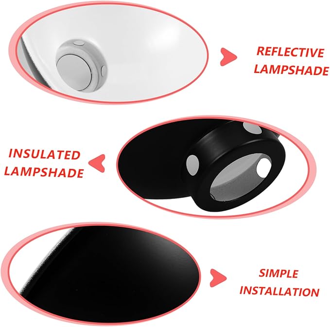 Alipis Reptile Heat Lamp Shade Insulation Lamp Cover Pet Cage Lampshade Energy Efficient Design