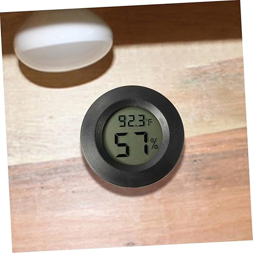 GALPADA 7pcs Digital Aquarium Thermohygrometer Mini Reptile Tank Humidity Temperature Gauge Humidity Monitor for Home Office