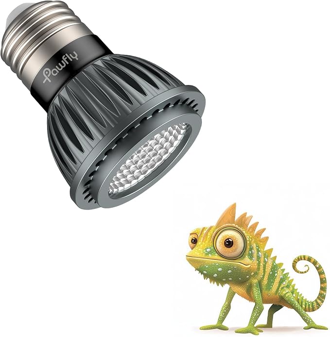 Pawfly UVB Light for Reptiles, 3 W 10.0 UVB Bulb, Desert Reptile UVA UVB Lamp for Calcium & Vitamin D3 Synthesis, High Intensity LED Lamp for Bearded Dragon, Tortoise & Lizard