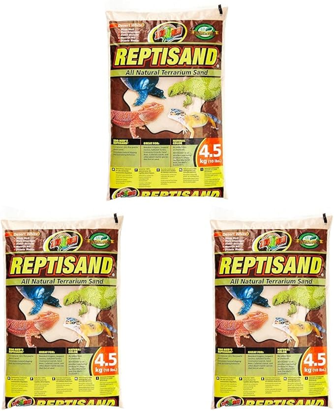 Zoo Med ReptiSand®,10 Pounds,Desert White,(Pack of 3)