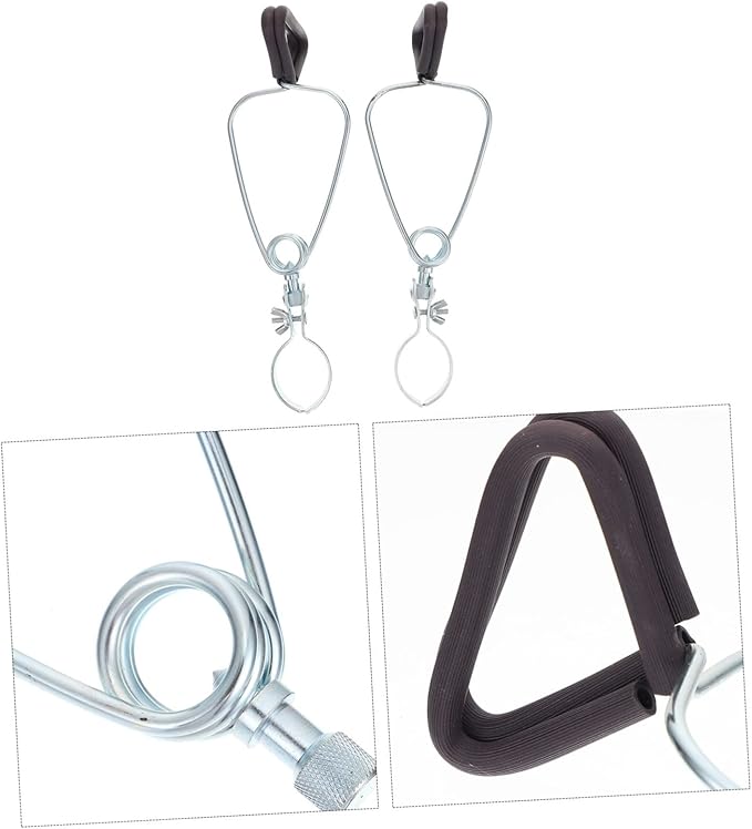 2Pcs Metal Reptile Lampshade Clips Fixing Clips for Basking Lamps Easy Installation and Storage Clamp for Climbing Pets