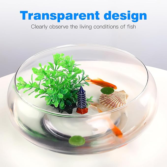 Fish Bowl Round Plastic Terrarium Bowl for Table Centerpiece Wedding Event Home Decoration Party Drinks
