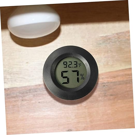 7pcs Mini Digital Thermohygrometer for Reptile Tanks Temperature Gauge Humidity Monitor Easy to Use