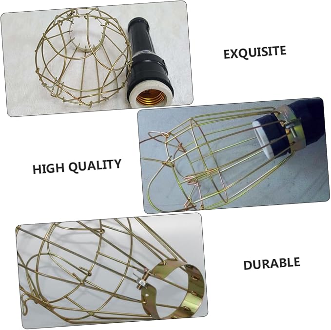 Kisangel 3pcs Heat Lamp Mesh Cover Reptile Scalding Lampshade Pet Heating Lamp Protector Cage Odor-Resistant