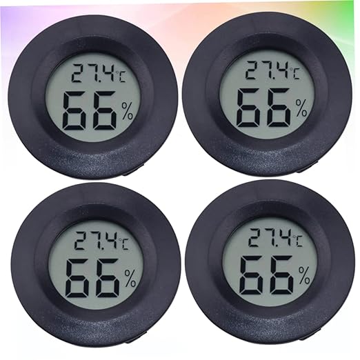 UKCOCO 8pcs Compact Electronic Digital Hygrometer Celsius Thermometer Reptile Pet Temperature Temperature Humidity