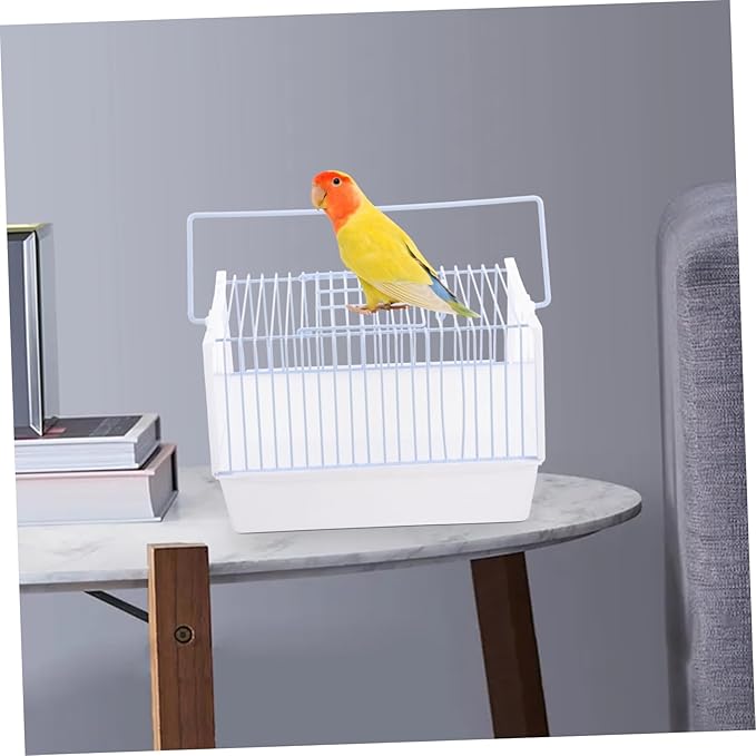 1set Portable Bird Carrier Travel Cage Handle for Pets Lightweight Parrot Transportation Cage for Hiking Travel and Outings