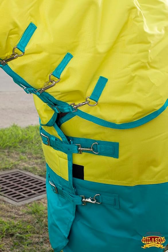 HILASON 1200D Winter Waterproof Turnout Horse Blanket Belly Wrap Neck Cover