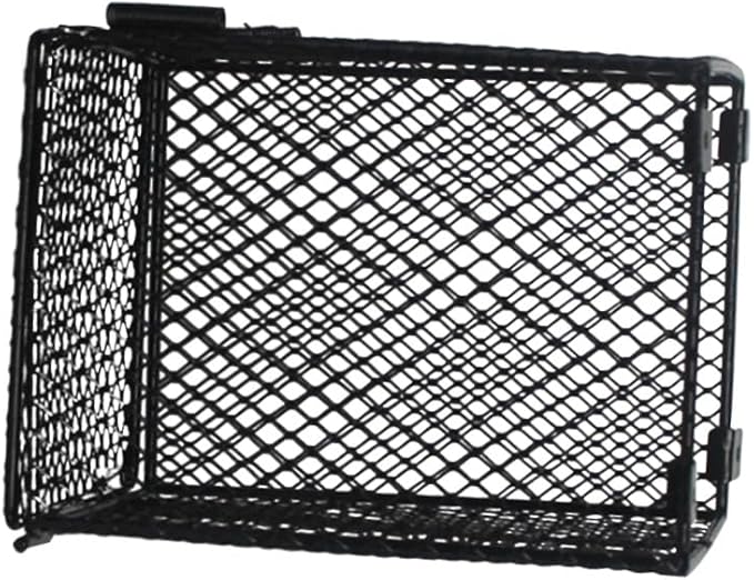 POPETPOP PET Reptile Scald Lamp Shade Heater Guard for Reptiles Daytime Light Lampshade for Poultry and Small Animals Black Color Suitable for Bearded Dragons Lizards and Snakes