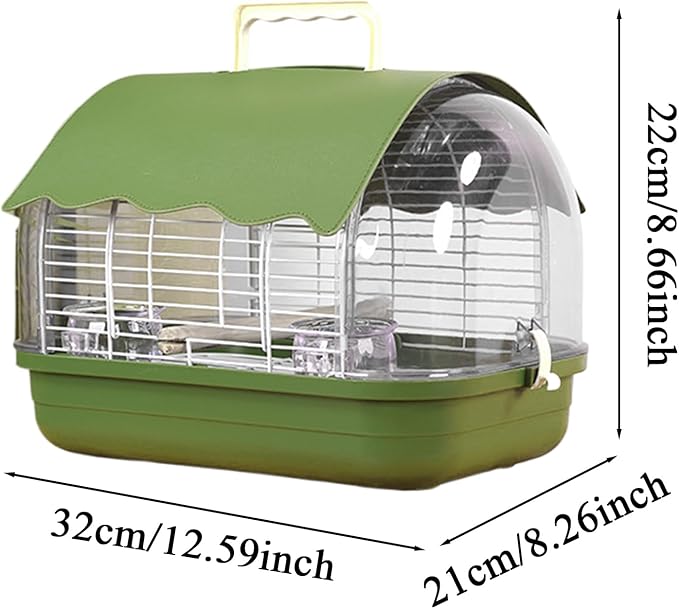 Bird Travel Cage | Transparent Bird Travel Carrier,Conure Carrier Cage - for Indoor Outdoor Balcony Living Room Park Parakeet Conure Canary Lovebird