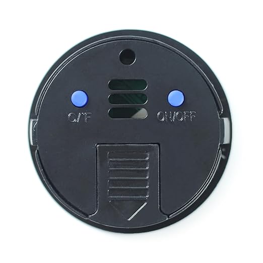 Electronic LCD Digital Thermometer Hygrometer Round Temperature Humidity Meter for Glass Container Fishtank Hygrometer Indoor Humidity for Reptiles Hygrometer Thermometer for Tank