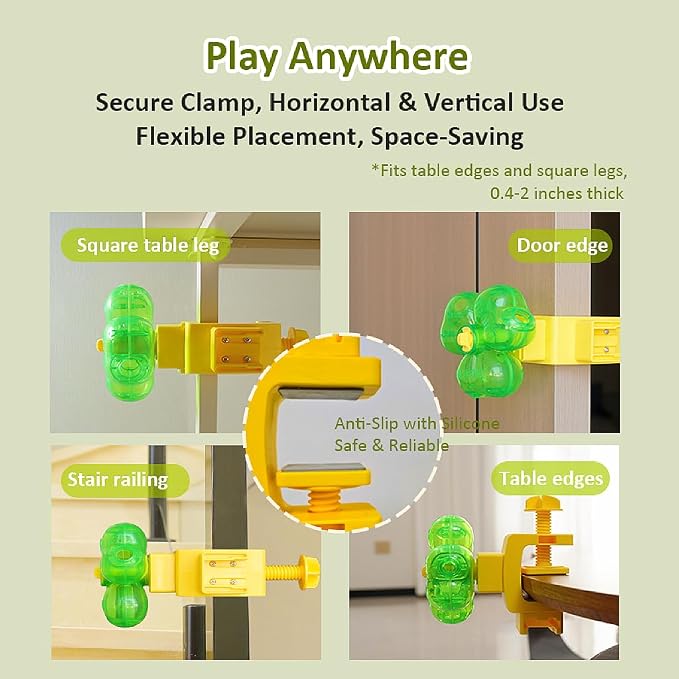 Cat Puzzle Feeder, Dry Food Dispenser, Clamp-On Design, Mental Stimulation Interactive Brain Game, Slow Feeder Toys for Cat & Dog (6 Adjust Rings) - Image 6