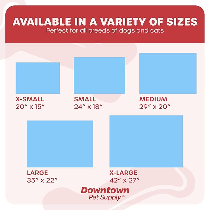 Downtown Pet Supply Comfort Crate Mat | Soft Fleece Pet Bed - Machine Washable, Easy to Clean - Light Blue/Charcoal - 24 x 18 in for Small Dogs or Cats