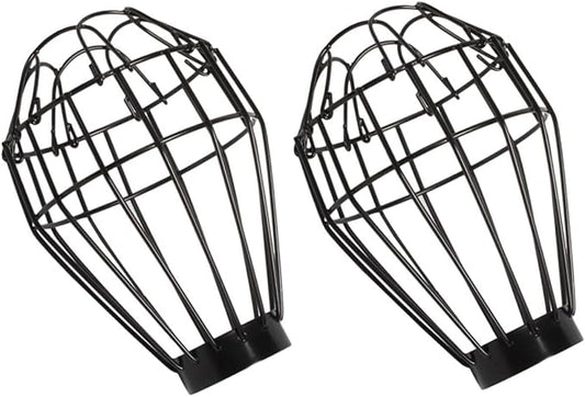 OUNONA 1set Reptile Lamp Guard Scalding Lampshade for Pet Cages Safe Installation for Boxes Tanks Compact Protective Design 2pcs