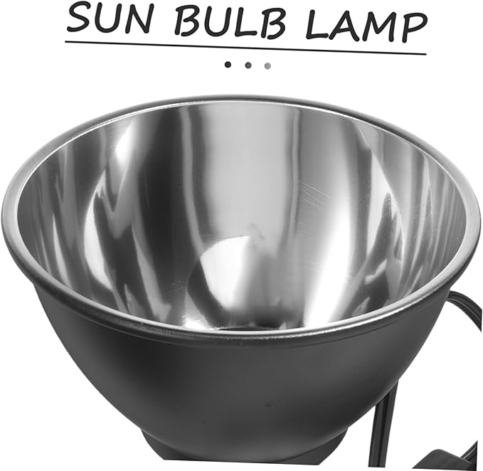 Milisten Reptile Heat Lamp Fixture with Switch Ceramic Basking Bulb Dome Light for Turtles Lizards and Reptiles Heat Bulb for Optimal Sunlight Simulation