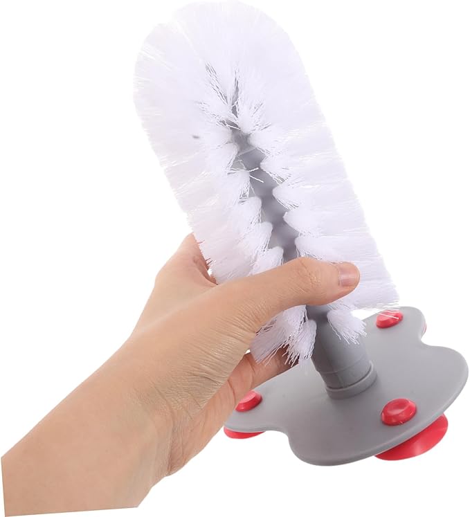 POPETPOP Turtle Shell Cleaning Brush Suction Cup Soft Bristles Aquarium Turtle Brush