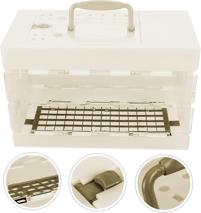 Portable Small Bird Carrier Cage for Travel Comfortable Parrot Carrying Cage for Parakeets and Lovebirds Compact Design for Easy Outdoor Use
