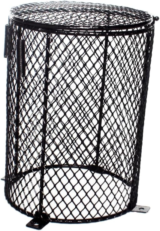 POPETPOP Reptile Scald Lampshade Cover Heating Lamp Protector for PET Reptiles Round Black Shade for Terrariums