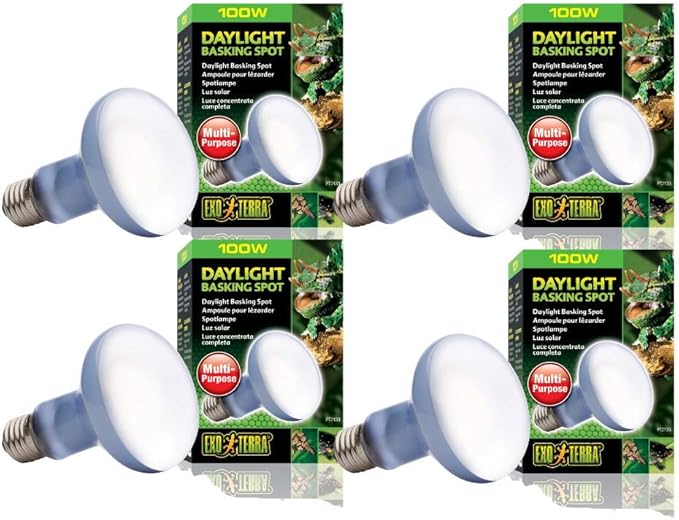 Exo Terra Sun-Glo Basking Spot Lamp, 100-Watt/120-Volt (4 Pack)