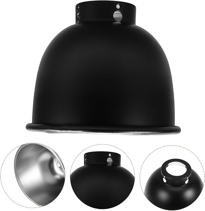 BESPORTBLE Durable Metal Reflective Shade for Basking Bulbs Efficient Heat Focus for Terrarium Easy Installation and Long Term Performance