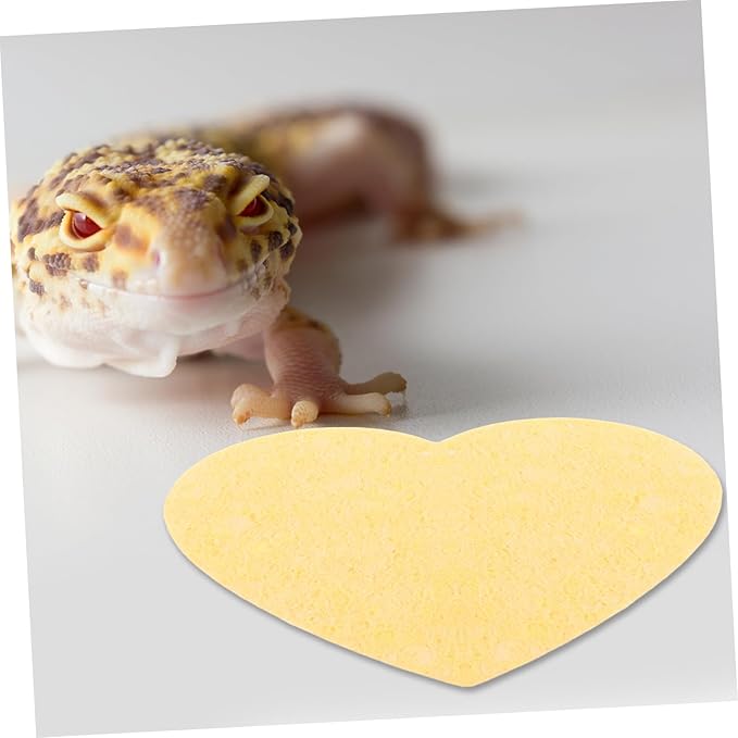 UPKOCH 10pcs Crab Sponges: Heart Shape Sponges for Tank Water Dish - Reptile Terrarium Supplies Humidity Maintaining Accessory