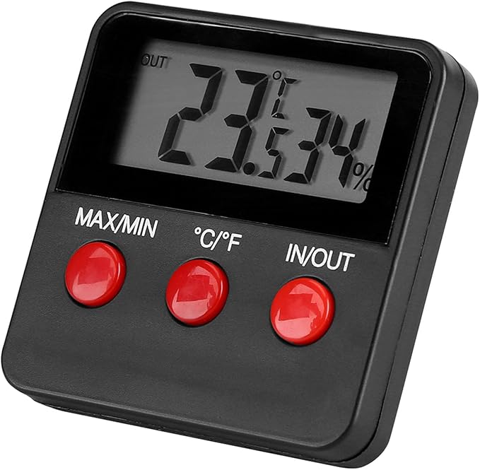 Digital LCD Thermometer Hygrometer Temp Humidity Monitor Meter for Egg Incubator Pet Keeping